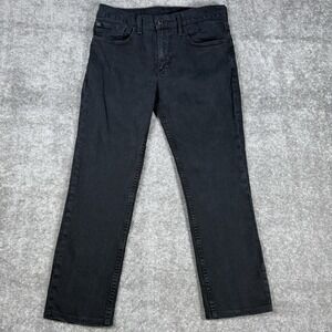Levi's 511 Jeans Men's 31x30‎ (Fits 31x25) Black Denim Straight Leg